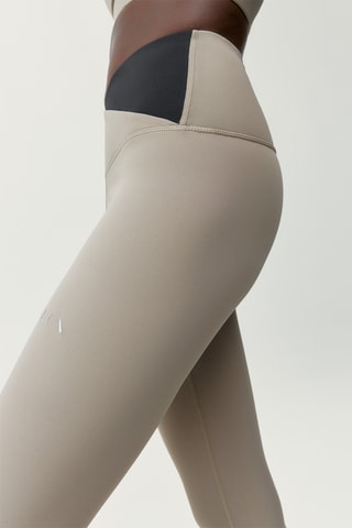 Leggings 7/8 de cintura alta Cleo - Cinzento-claro