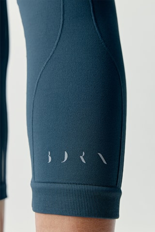 Leggings 7/8 de cintura alta Devika - Azul-petróleo