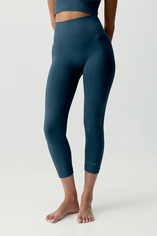 Leggings 7/8 de cintura alta Devika - Azul-petróleo