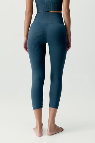 Leggings 7/8 de cintura alta Devika - Azul-petróleo