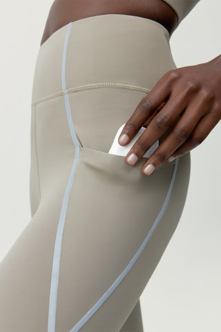 Leggings de cintura alta Luna - Cinzento-claro