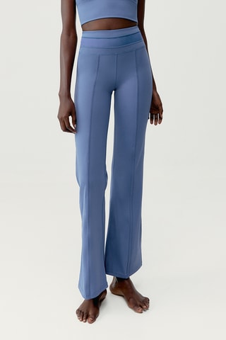 Leggings de ioga de cintura alta Maeva - Azul-claro