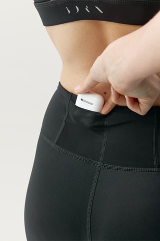 Leggings de cintura alta Matsya - Preto e branco