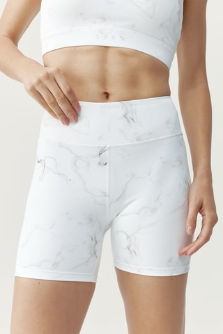 Calções ciclista Helio - Branco e cinzento-claro