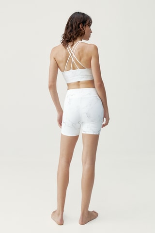 Calções ciclista Helio - Branco e cinzento-claro