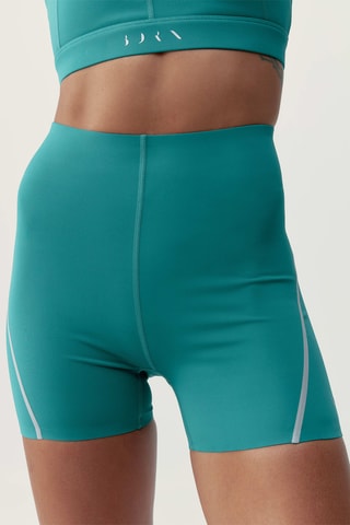 Calções ciclista Luna - Verde-claro