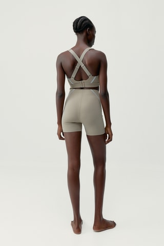 Calções ciclista Luna - Bege