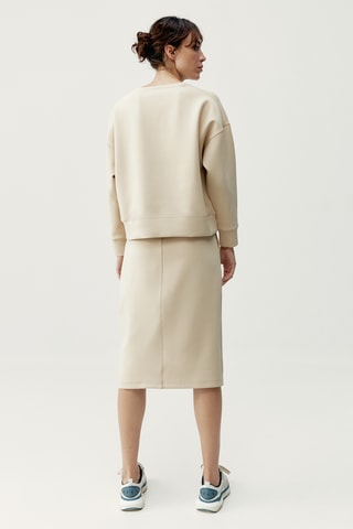 Saia direita Maia - Bege