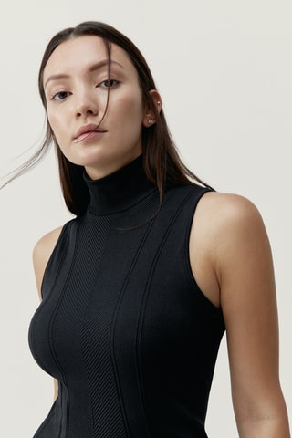 Vestido-camisola India - Preto