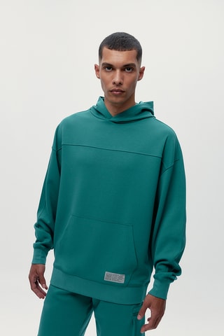 Sweat com capuz Halong - Verde-esmeralda