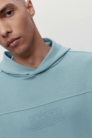 Sweat com capuz Halong - Verde-água