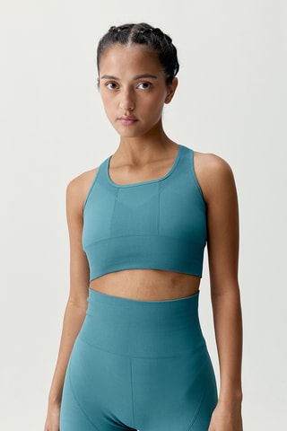 Soutien desportivo push-up Ambra - Azul-pato