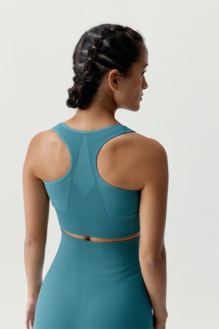 Soutien desportivo push-up Ambra - Azul-pato