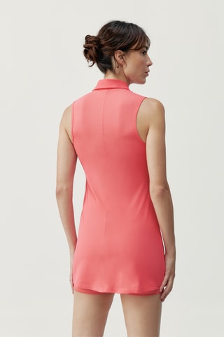 Vestido estilo patinadora Retro - Coral