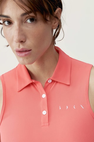 Vestido estilo patinadora Retro - Coral