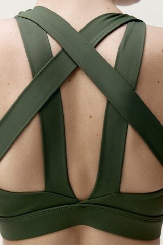 Soutien desportivo push-up Asura - Verde-hortelã escuro