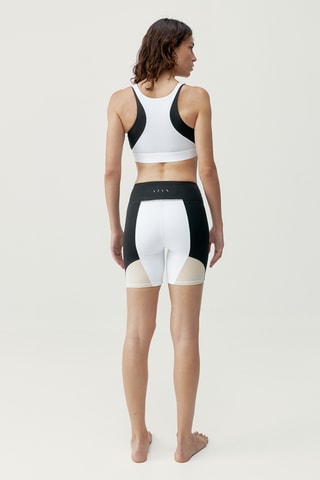 Soutien desportivo push-up Darana - Preto e branco