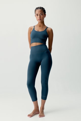 Crop-top push-up Devika - Azul-petróleo