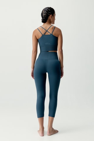 Crop-top push-up Devika - Azul-petróleo