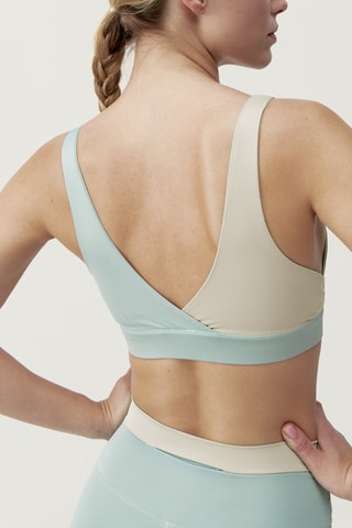 Soutien desportivo reversível push-up Duo - Verde-água