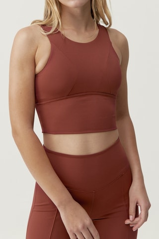 Crop-top push-up Elin - Castanho
