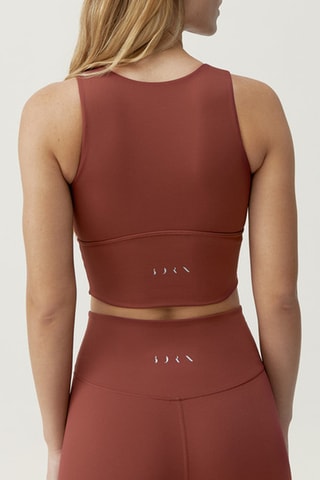 Crop-top push-up Elin - Castanho