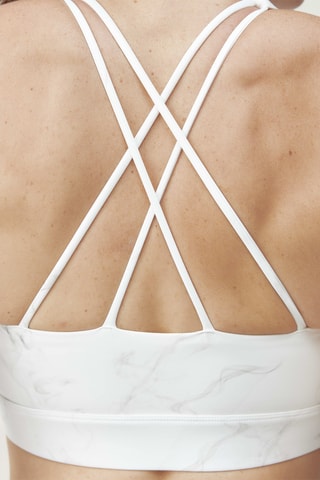 Soutien desportivo push-up Helio - Branco e cinzento-claro