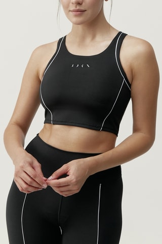 Soutien desportivo push-up Indra - Preto e branco