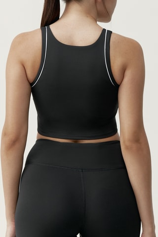 Soutien desportivo push-up Indra - Preto e branco