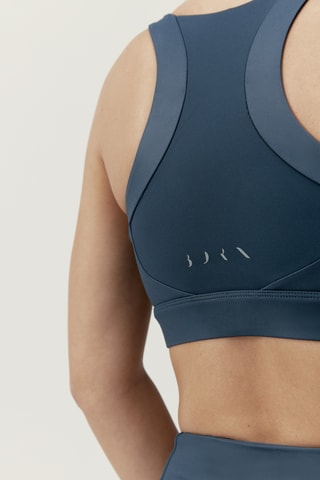 Soutien desportivo push-up Luana - Azul-petróleo