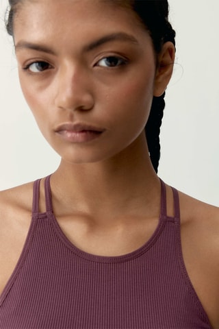 Crop top push-up Naia - Bordô 