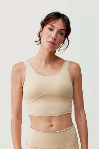Crop top push-up Sayani - Bege
