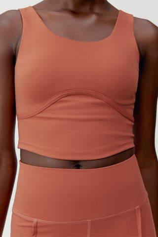 Crop top push-up Sayani - Vermelho-tijolo