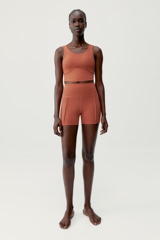 Crop top push-up Sayani - Vermelho-tijolo