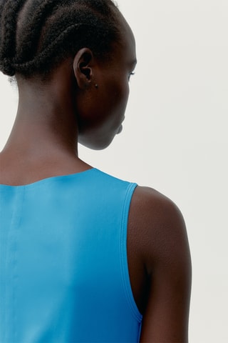Top de treino Caliope - Azul-celeste