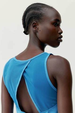 Camisola de alças Daila - Azul-cobalto