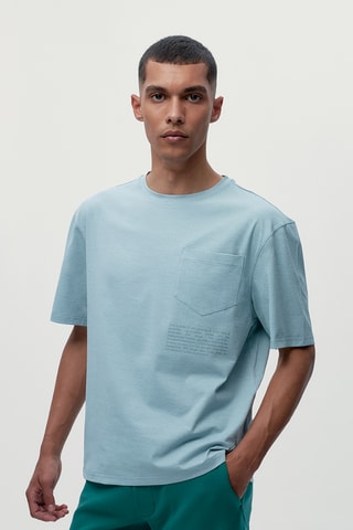 T-shirt Suez - Azul-celeste