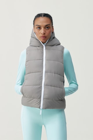 Colete acolchoado reversível Hazel - Cinzento
