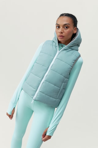 Colete acolchoado reversível Hazel - Cinzento