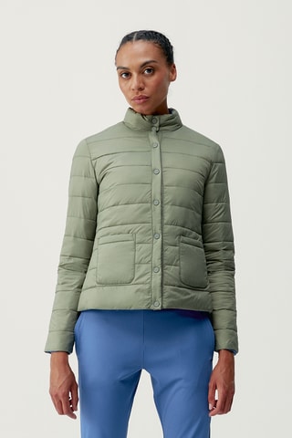 Blusão reversível Lyra - Verde e azul-claro