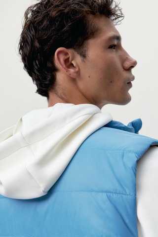 Colete acolchoado reversível Maine - Azul-claro