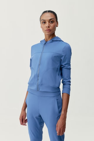 Casaco com capuz Nova - Azul-claro