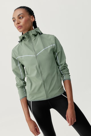 Corta-vento com capuz Ulani - Verde