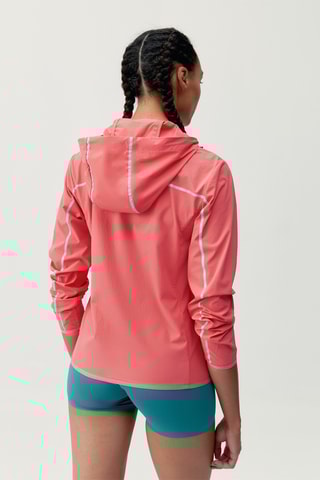 Corta-vento com capuz Ulani - Coral