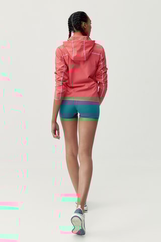 Corta-vento com capuz Ulani - Coral