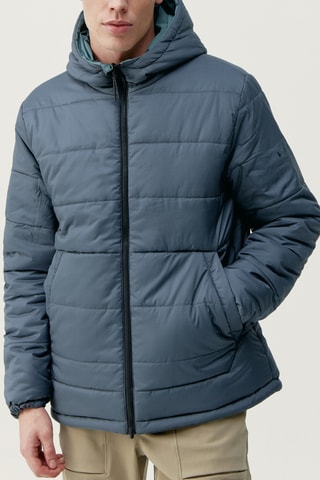 Blusão reversível Volga - Azul-acinzentado