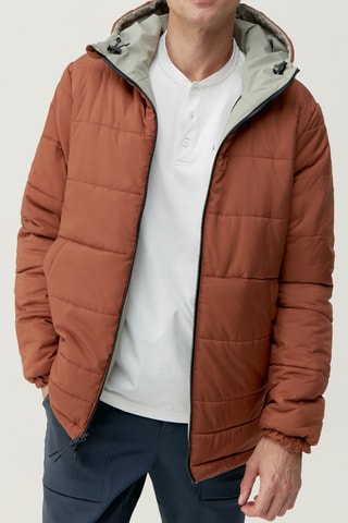 Blusão reversível Volga - Bege e castanho