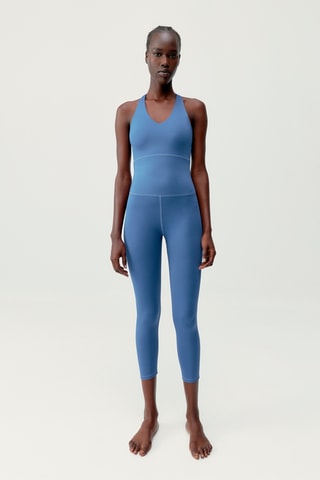 Macacão 7/8 push-up Bimba - Azul-cobalto