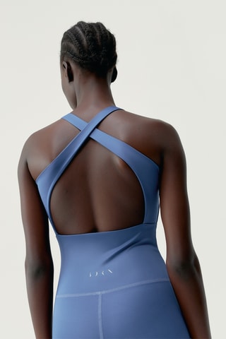 Macacão 7/8 push-up Bimba - Azul-cobalto