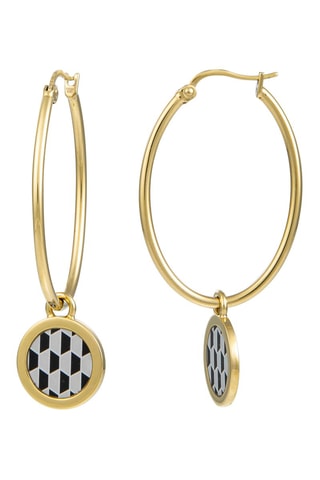 Creolen Goudkleurig en Zwart